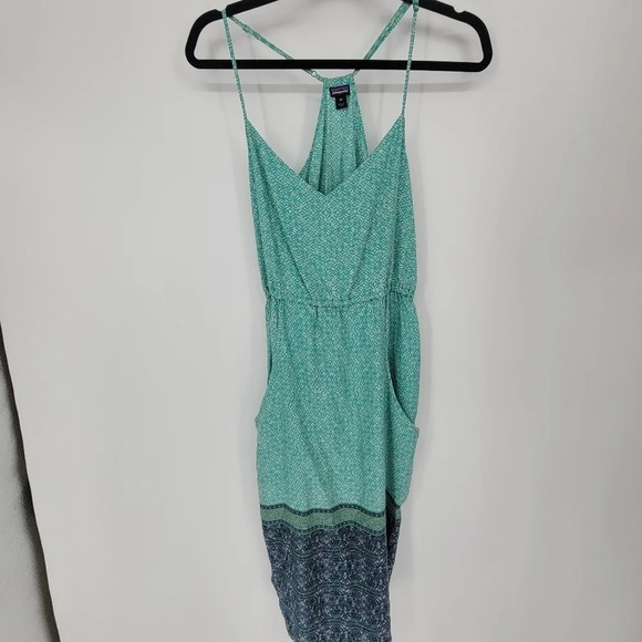 Patagonia womens midi lightweight recerback turquoise blue dress xsmall - Picture 4 of 10